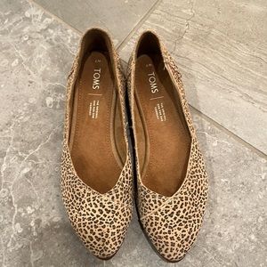 Toms Flats Cheetah print New without tags